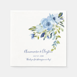 Light Blue und Navy Empfang Serviette
