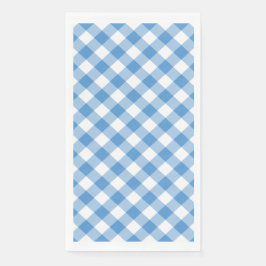 Light Blue und White Gingham Karo Serviette