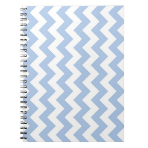 Light Blue und White Zigzag Notizblock
