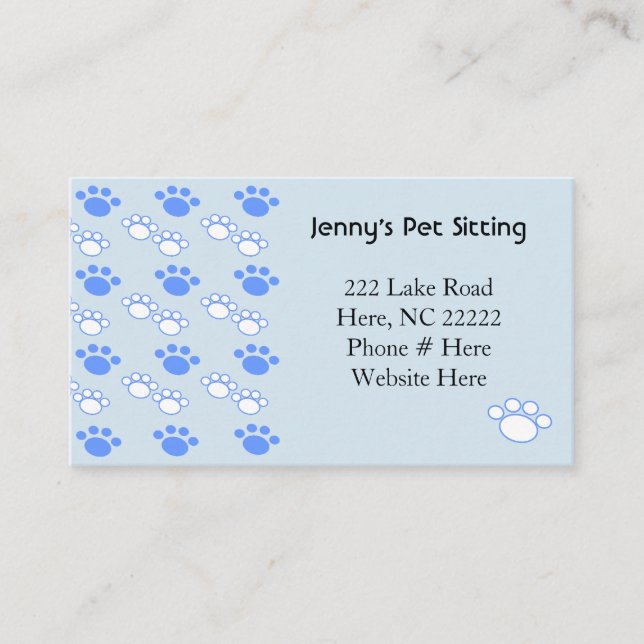 Light Blue & White Pod Business Cards Visitenkarte (Vorderseite)