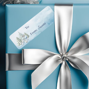 Light Blue Woodland Animes Weihnachtsgeschenksiege