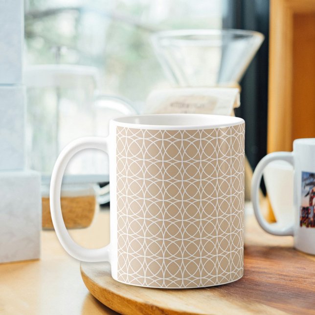 Light Brown Circle Mug Kaffeetasse (Von Creator hochgeladen)