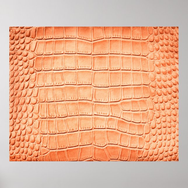 Light brown crocodile leather texture poster (Vorne)