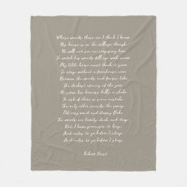 Light Brown Custom Poem Song Lyric Quote  Fleecedecke