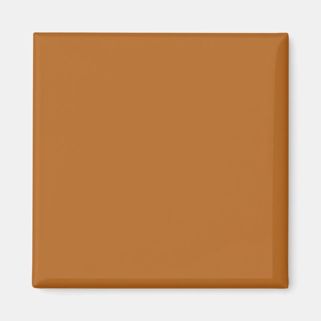 Light Brown Geschenk Solid Color Magnet (Vorne)