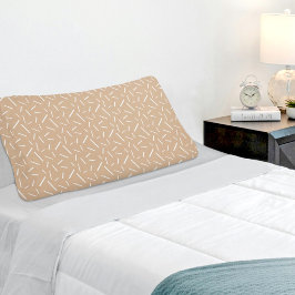 Light Brown Memphis Pattern Pillowcase Kissenbezug