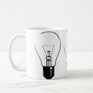 Light Bulb Lightbulb Grafischer Funny Mug Kaffeetasse