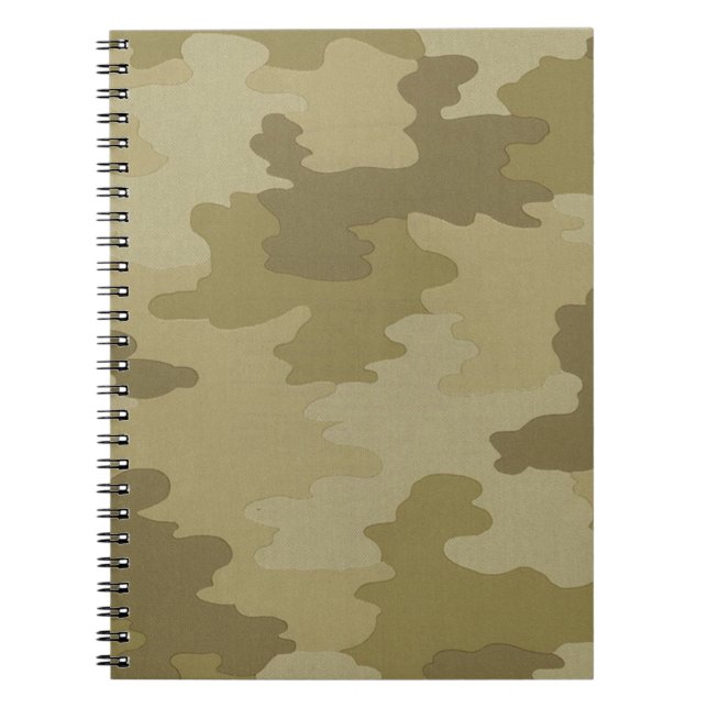 Light Camouflage Spirale Notebook Notizblock (Vorderseite)