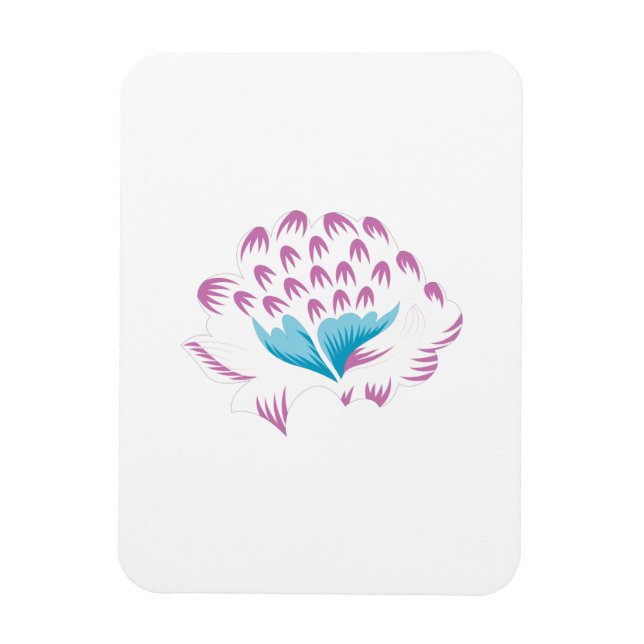 Light Cornflower Blue, Sky Megenta, Girly Magnet (Vertikal)