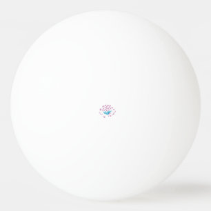 Light Cornflower Blue, Sky Megenta, Girly Tischtennisball