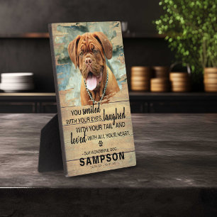 Light Country Rustic Pet Memorial   FOTO Fotoplatte