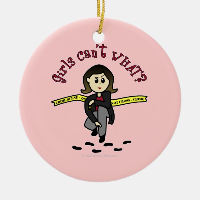 Light CSI Detection Keramik Ornament (Vorne)