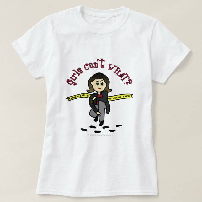 Light CSI Girl T-Shirt (Design vorne)