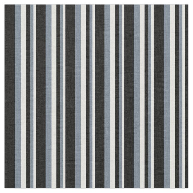 Light Cyan, Slate Grau & Black Lines Stoff (Nahaufnahme)