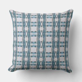 Light Cyan Winding Twigs Kissen