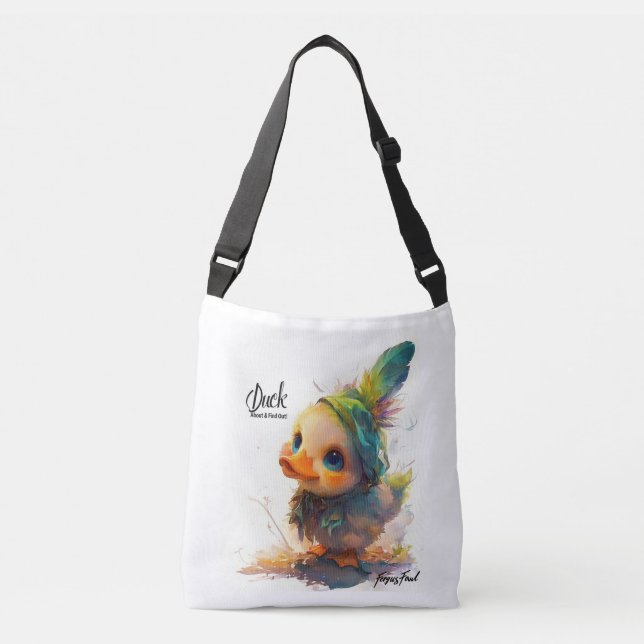 Light Duck Info & Finden Crossbody Bag Tragetaschen Mit Langen Trägern (Vorderseite)