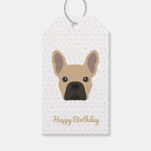 Light Fawn French Bulldog Birthday Geschenkanhänger