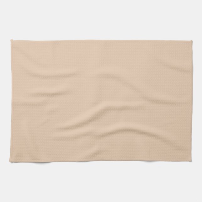 Light Fawn Solid Color Geschirrtuch (Horizontal)
