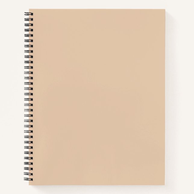 Light Fawn Solid Color Notizbuch (Vorderseite)