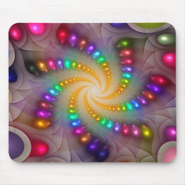 Light Flame Abstrakt 288a' Mousepad (Vorne)