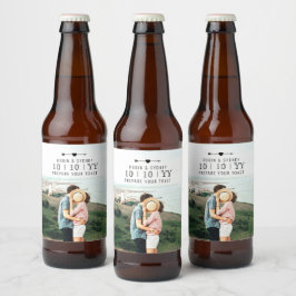 Light Foto | Save The Date | Bier-Etikett Bierflaschenetikett