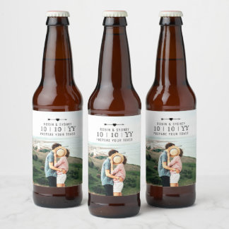 Light Foto | Save The Date | Bier-Etikett Bierflaschenetikett