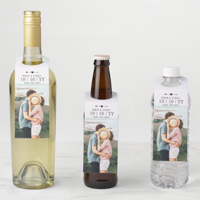 Light Foto | SAVE THE DATE | Flasche | Top Flaschenanhänger (Beispiel)