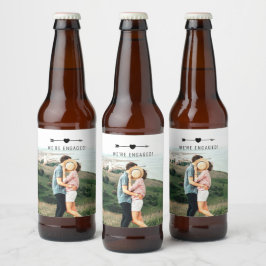 Light Foto | VERLOBUNG | Bier-Etikett Bierflaschenetikett
