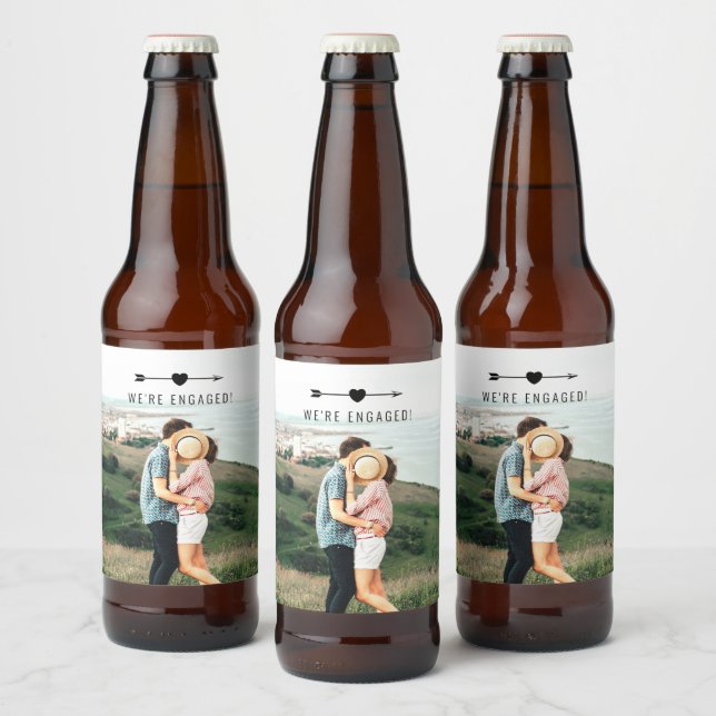 Light Foto | VERLOBUNG | Bier-Etikett Bierflaschenetikett (Flaschen)