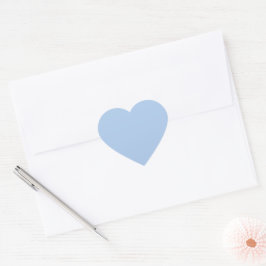 Light French Blue Heart Stickers
