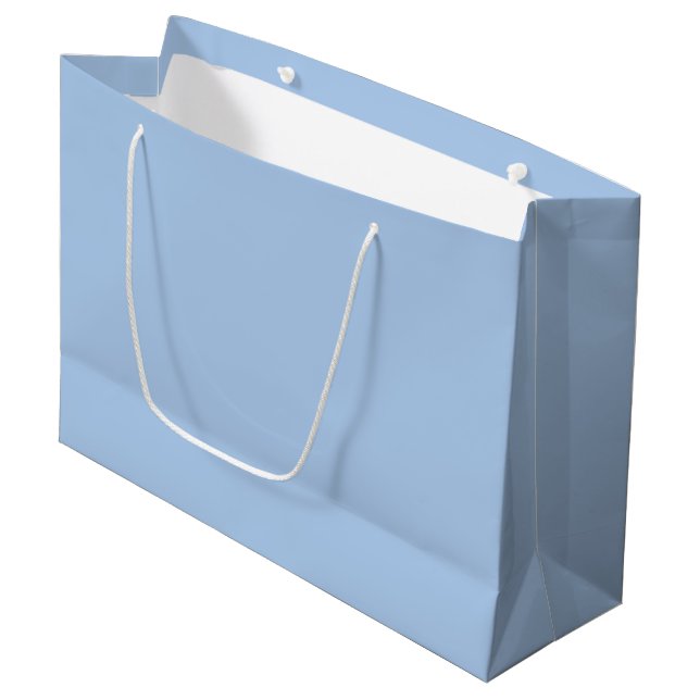Light French Blue Large Geschenktasche Große Geschenktüte (Vorderseite Schrägansicht)