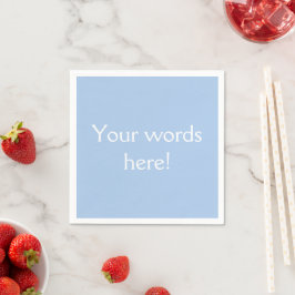 Light French Blue Personalisiert Serviette