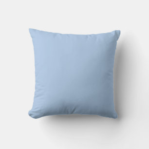 Light French Blue Solid Throw Kissen