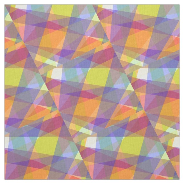 Light Geometric - Pima Cotton Fabric Stoff (Muster)
