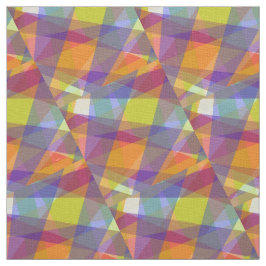 Light Geometric - Vory Linen Fabric Stoff