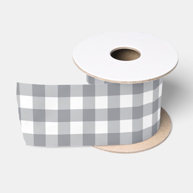 Light Gingham Satinband (Spule)