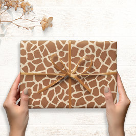 Light Giraffe Animal Print Safari Thema Geschenkpapier