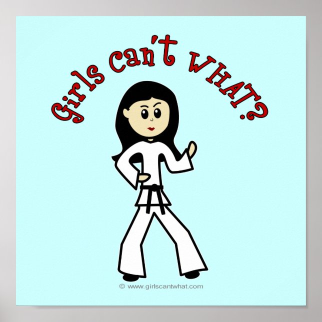 Light Girl Martial Artist Poster (Vorne)