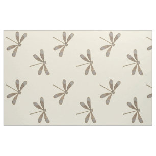 Light Gold Dragonfly Stoff