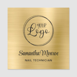 Light Gold Ombre Ihr Business Logo hier Namensschild