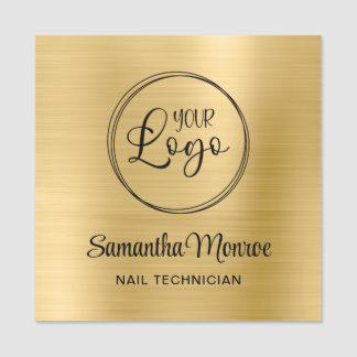 Light Gold Ombre Ihr Business Logo hier Namensschild