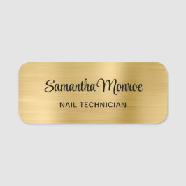 Light Gold Ombre Metallic Style Foil Namensschild