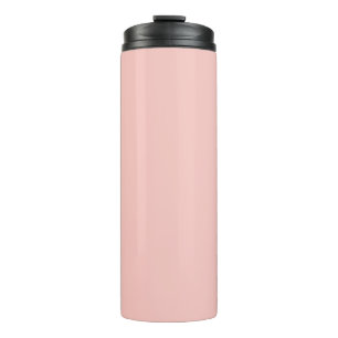 Light Gossamer Pink, Solid Color Pastellrosa Thermosbecher