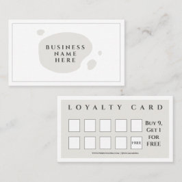 Light Grau Niedlich Minimalistisch Salon Coffee Sh Treuekarte