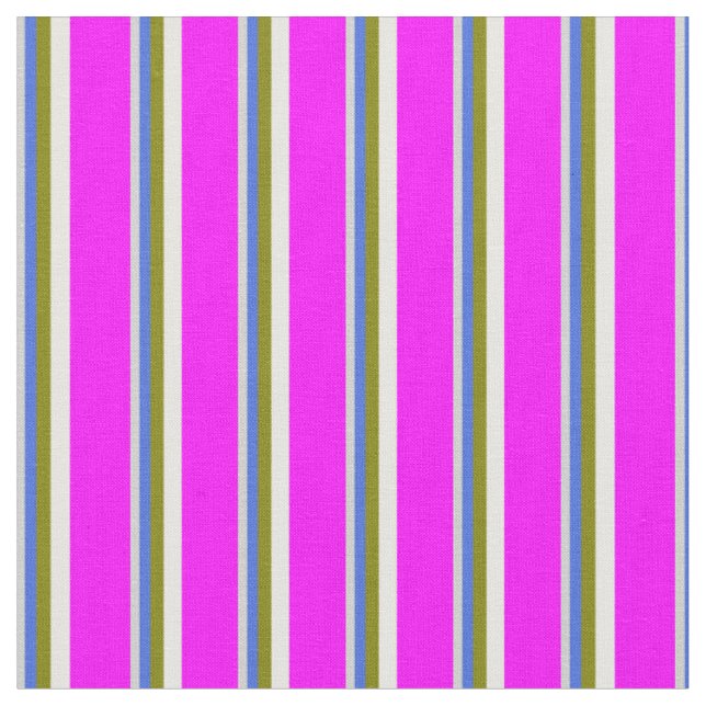 Light Grau, Royal Blue, Green, Mint Cream, Fuchsia Stoff (Nahaufnahme)
