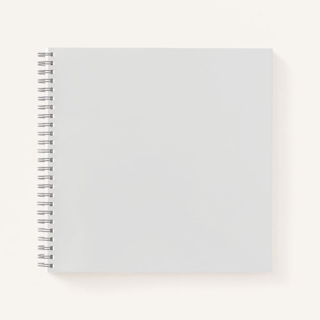 Light Gray #E6E6E6 Spiralnotebook Notizbuch (Vorderseite)