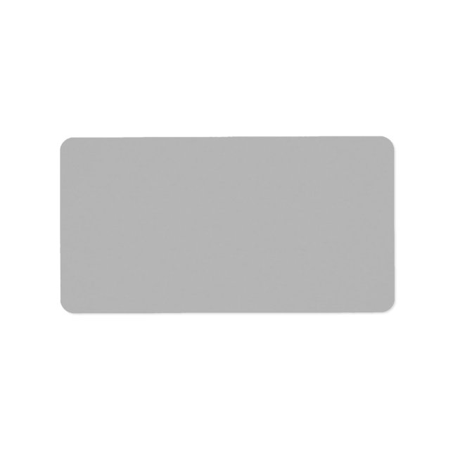 Light Gray Fashion Gray Color Trend 2014 Blank Adressaufkleber (Vorne)