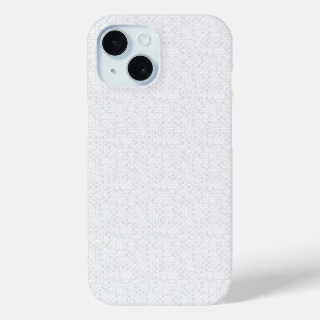 Light Gray Geometric Floral |Modern Summer Pattern Case-Mate iPhone Hülle (Rückseite)