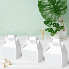 Light Gray Geometric Floral Pattern Geschenkschachtel