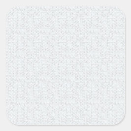 Light Gray Geometric Floral Pattern Quadratischer Aufkleber
